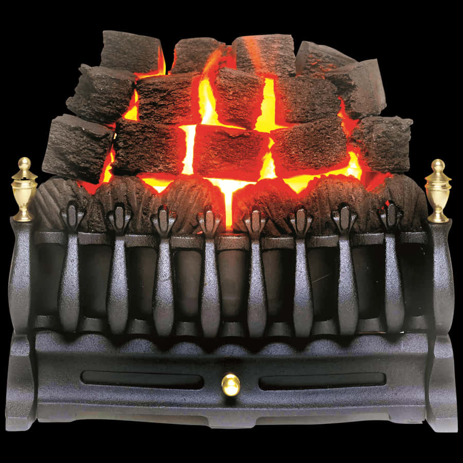 Electric Fireplace Glowing Logs PNG