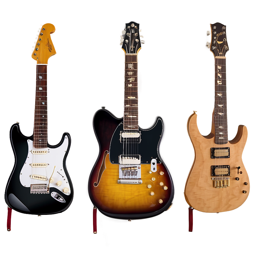 Electric Guitar And Pedals Png 05252024 PNG