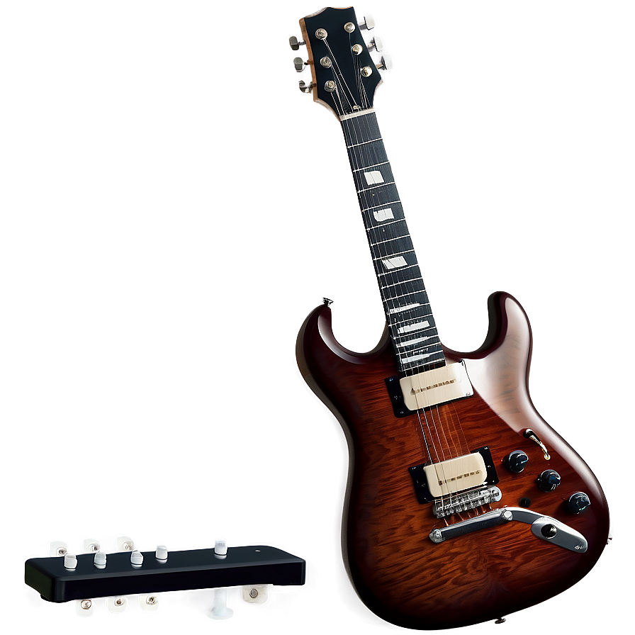 Electric Guitar And Pedals Png 72 PNG