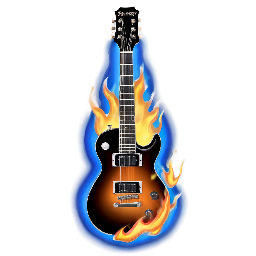 Electric Guitar Flames Png 7 PNG