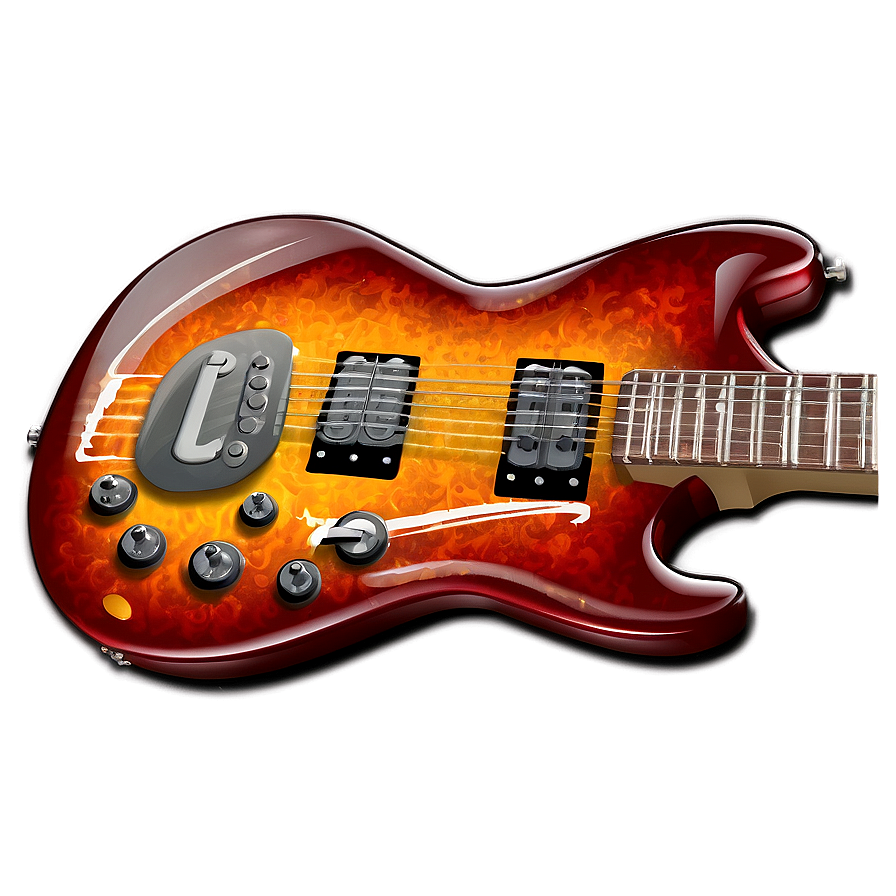 Electric Guitar Icon Png 05252024 PNG