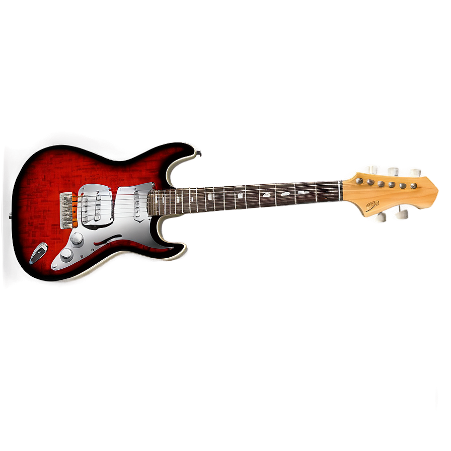 Electric Guitar Illustration Png Fey14 PNG