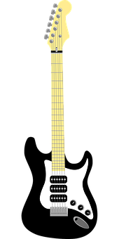 Electric Guitar Illustration PNG