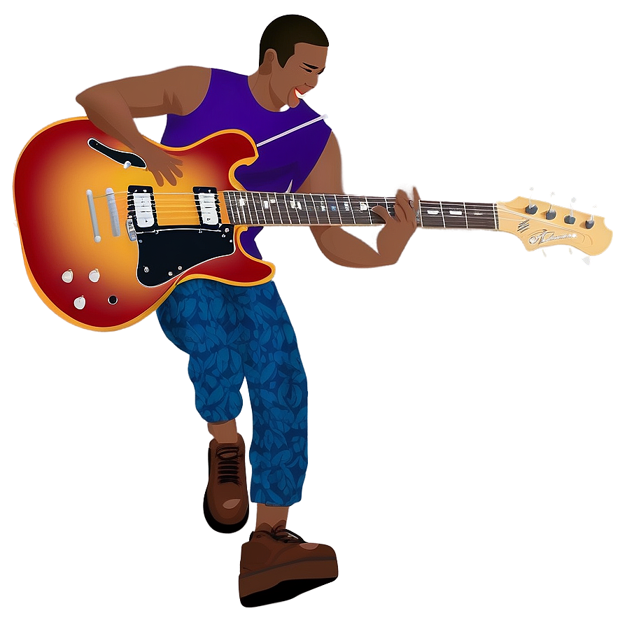 Electric Guitar In Action Png Wls PNG