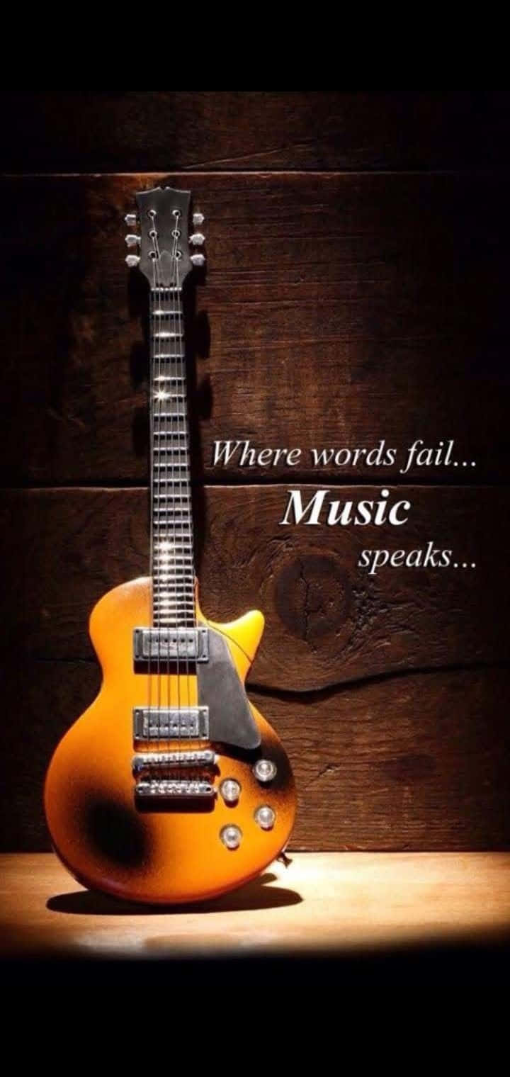 Electric Guitar Musical Instrument Quote Wallpaper