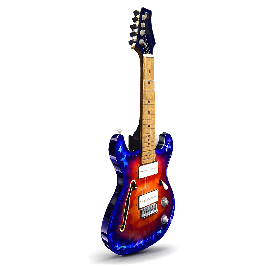 Electric Guitar On Stage Png Hti PNG