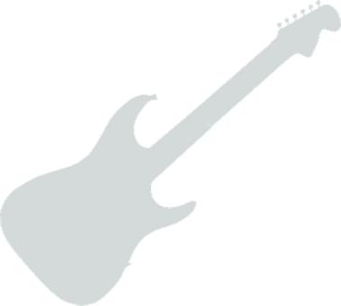 Electric Guitar Silhouette Black Background PNG