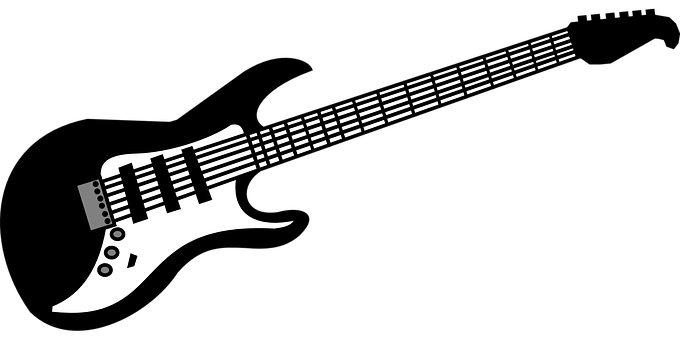 Electric Guitar Silhouette PNG