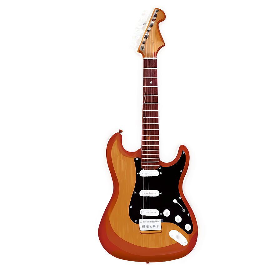 Electric Guitar Sketch Png 05252024 PNG