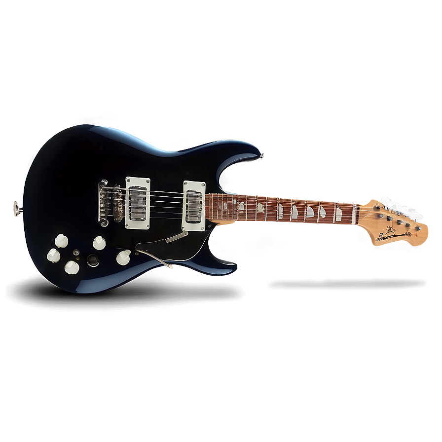 Electric Guitar With Notes Png 05252024 PNG