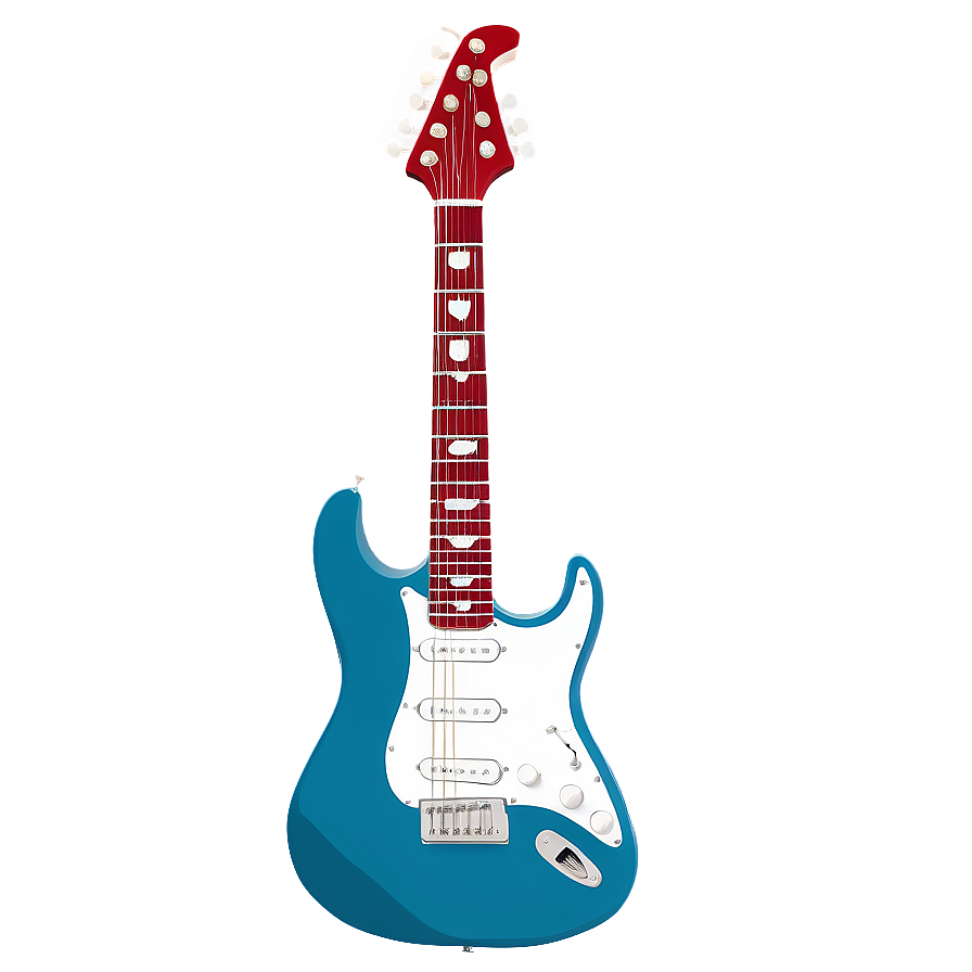 Electric Guitar With Skulls Png Psp66 PNG