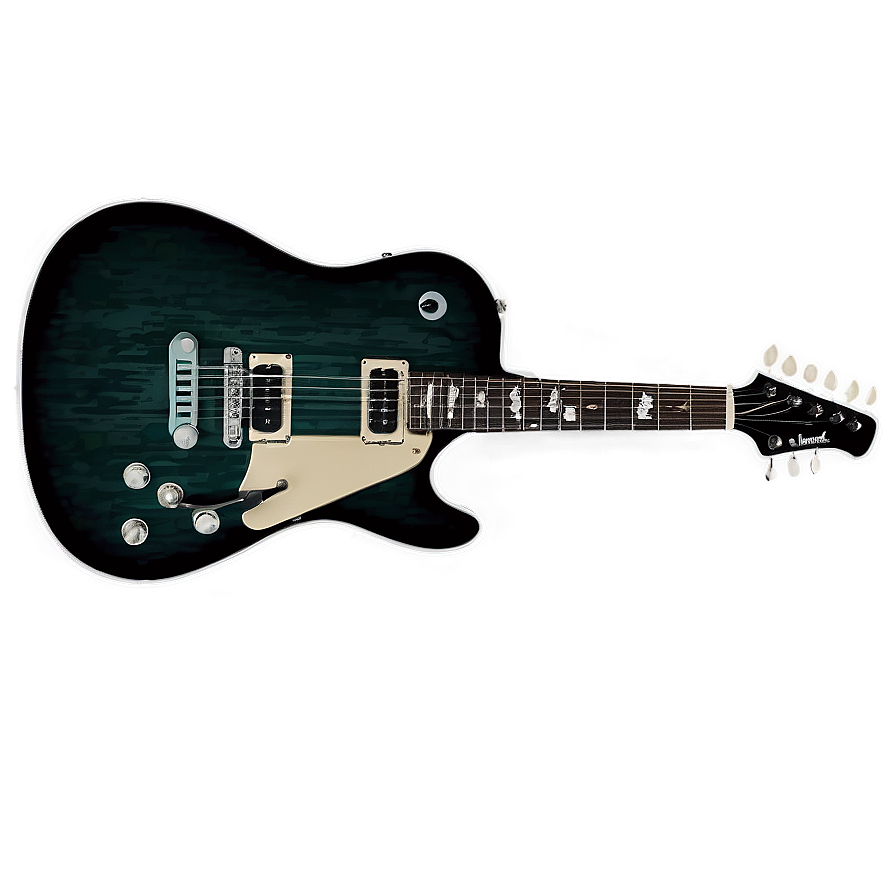 Electric Guitar With Stars Png 73 PNG