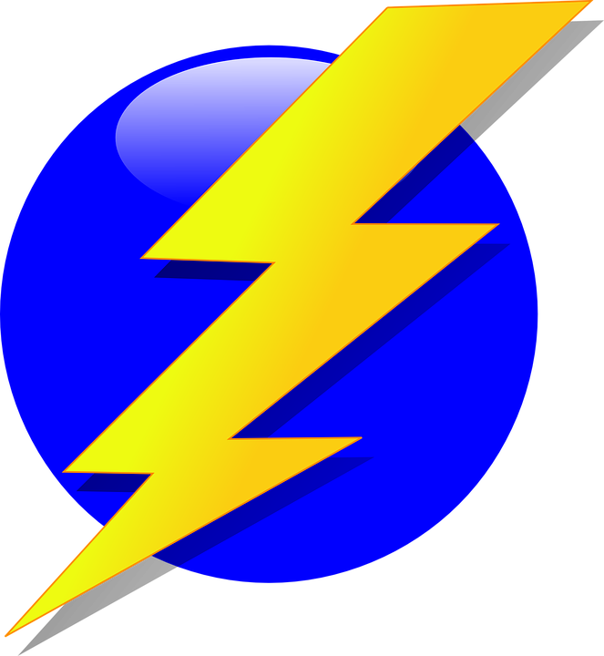Electric Lightning Bolt Graphic PNG