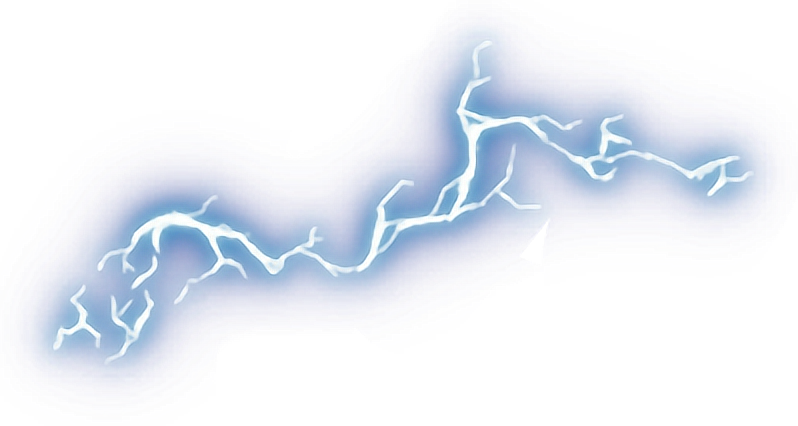 Electric Lightning Bolt Illustration PNG