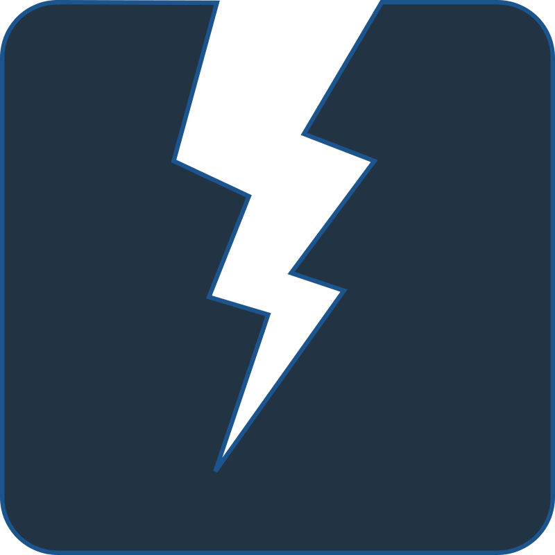 Electric Lightning Bolt Symbol PNG