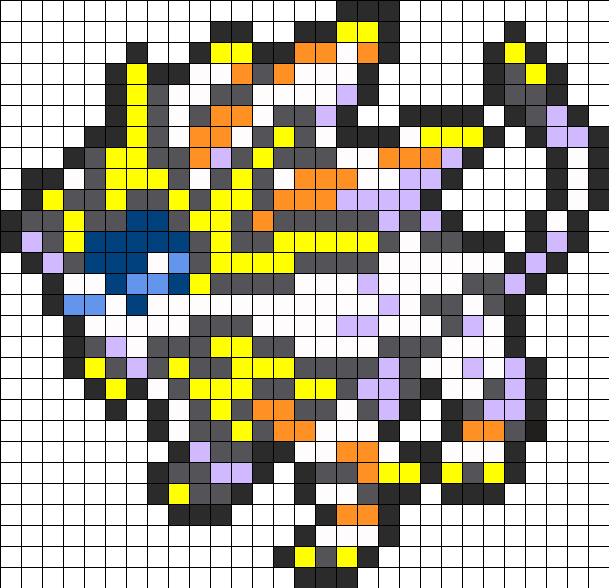 Electric Mouse Pokemon Pixel Art PNG