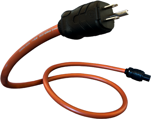 Electric Power Cord Orange Background PNG