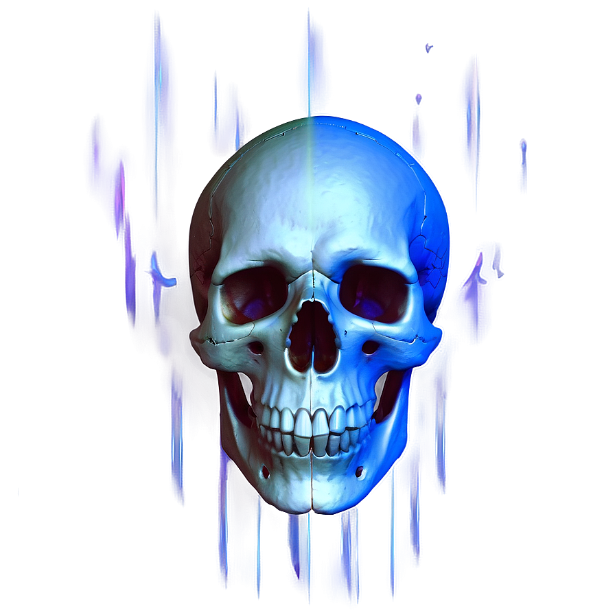 Electric Skull Visualization Png A PNG