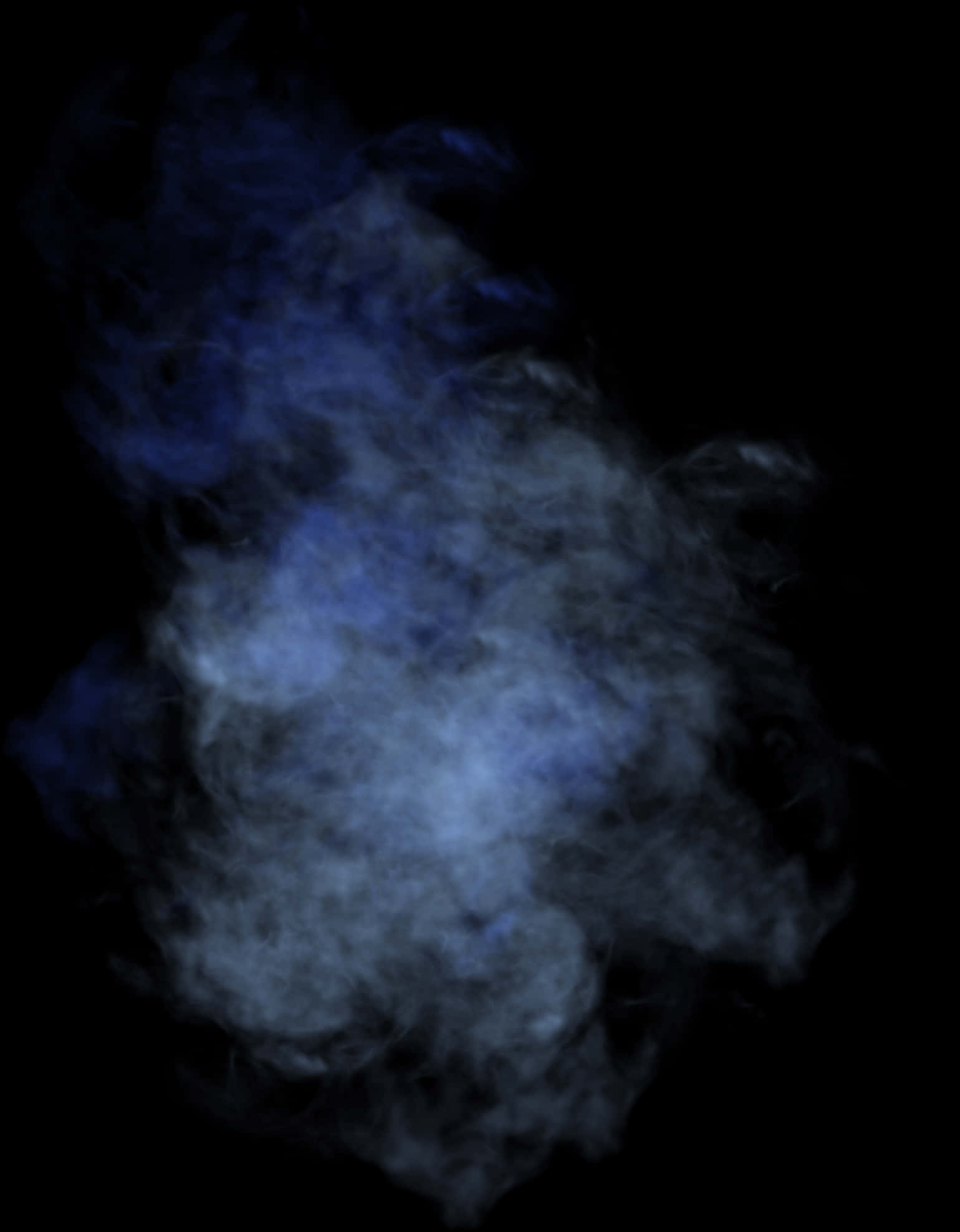 Electric_ Blue_ Smoke_ Abstract PNG