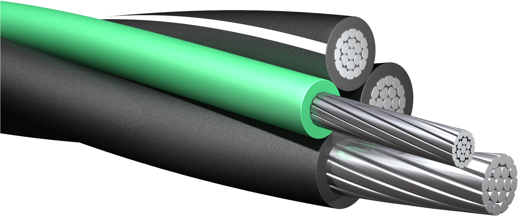 Electrical Cable Cross Section PNG