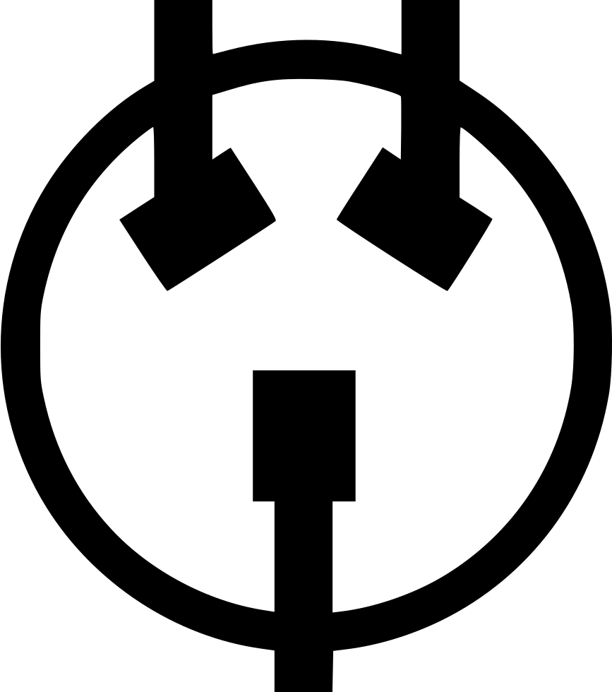 Electrical Outlet Symbol Graphic PNG