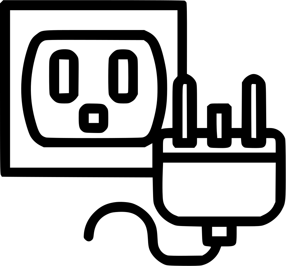 Electrical Outletand Plug Drawing PNG