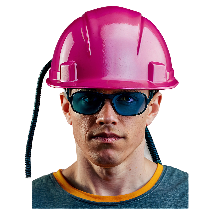 Electrician's Hard Hat Png 05252024 PNG