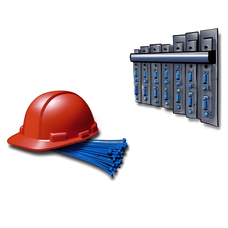 Electrician's Hard Hat Png Aol49 PNG
