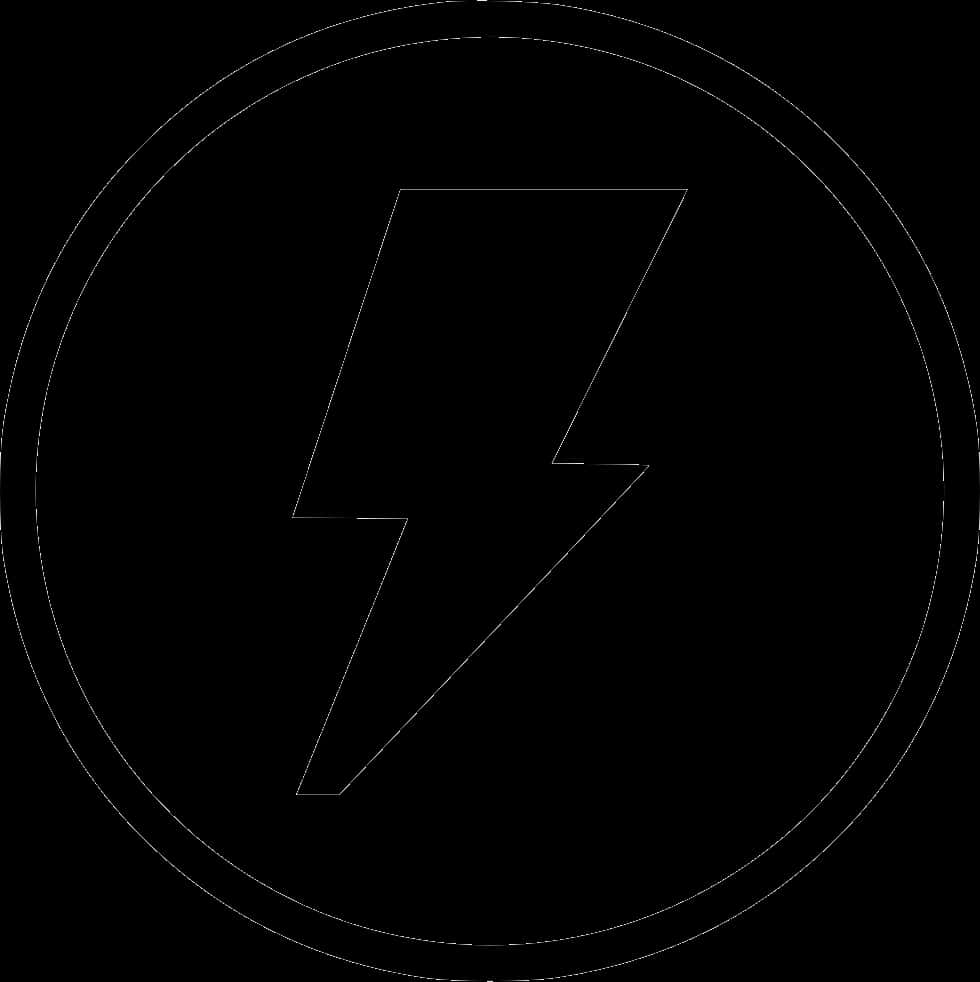 Electricity_ Symbol_ Black_ Background PNG