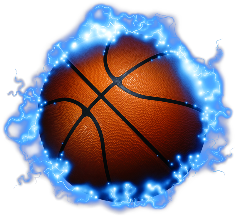 Electrified Basketball Energy PNG