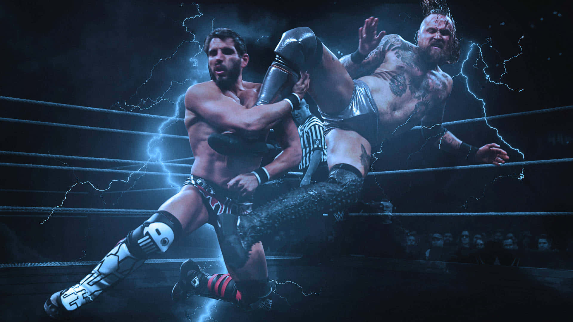 Electrifying Wrestling Match Wallpaper
