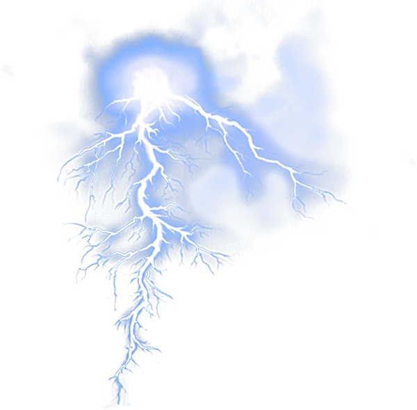 Electrifying_ Blue_ Lightning_ Display PNG