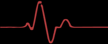 Electrocardiogram Heartbeat Waveform PNG