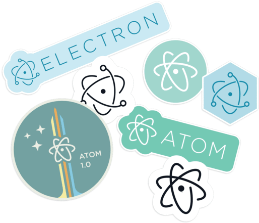 Electron Atom Stickers PNG
