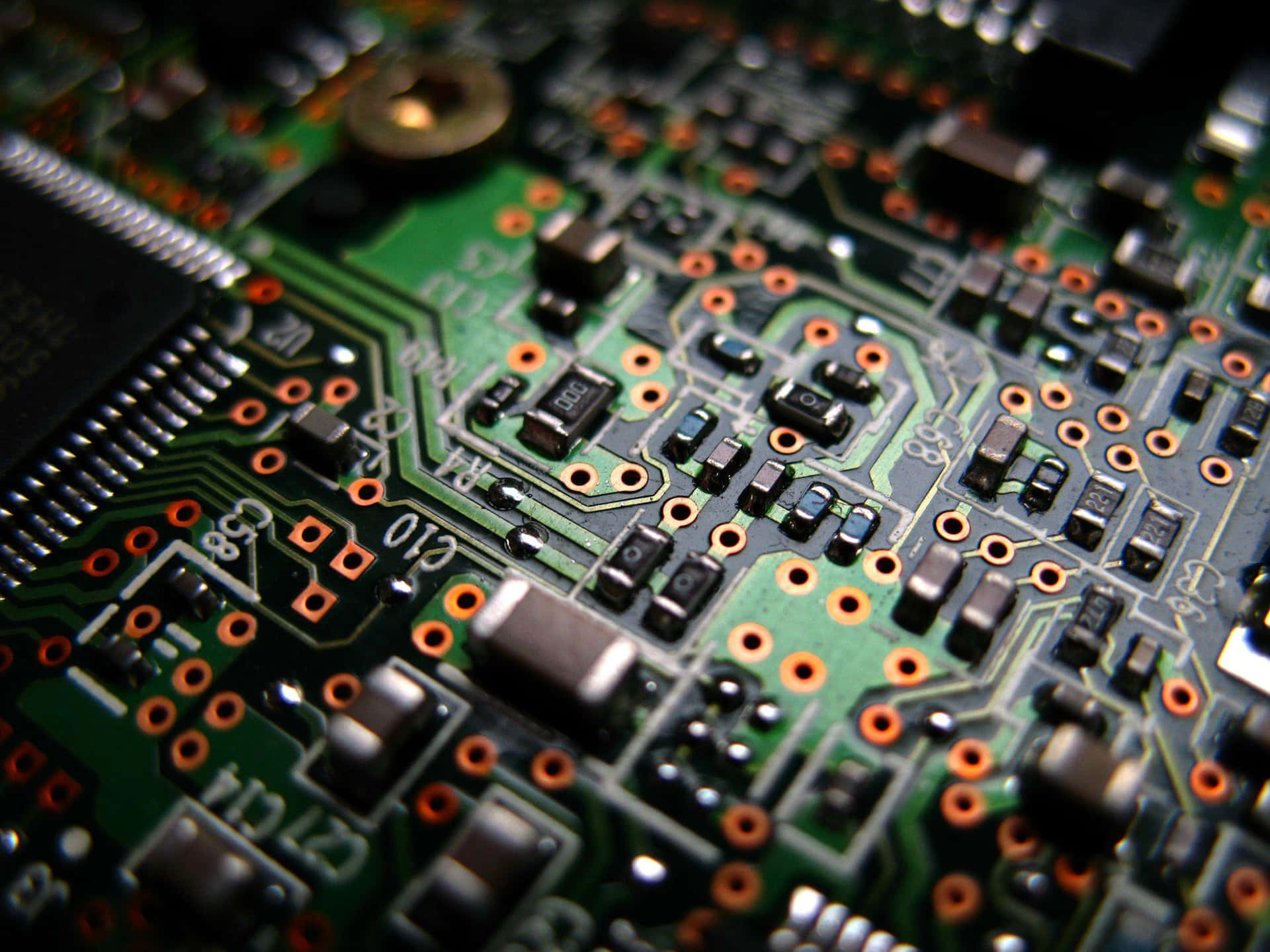 Assorted Electronic Components Wallpaper