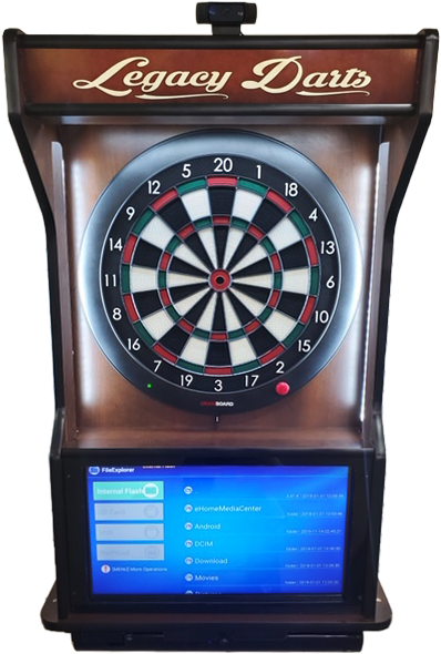 Electronic Dartboard Setup PNG