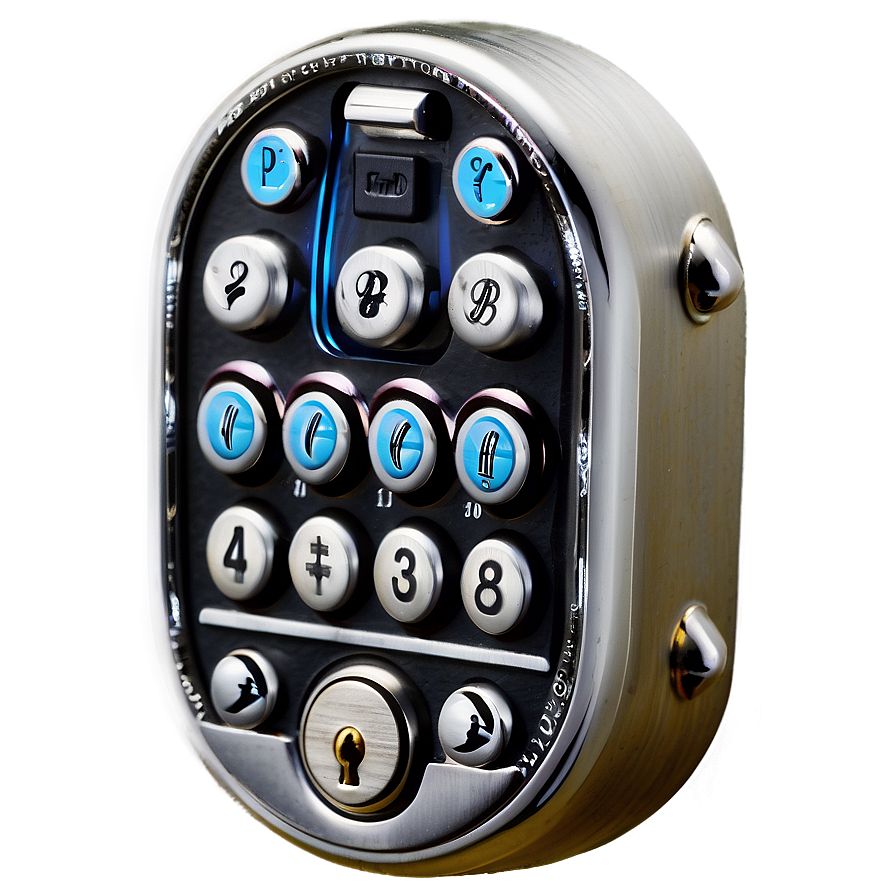 Download Electronic Keypad Lock Png Cxx | Wallpapers.com