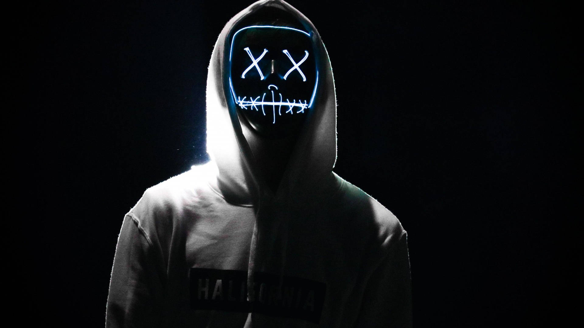 Electronic Mask With Hoodie Wallpaper