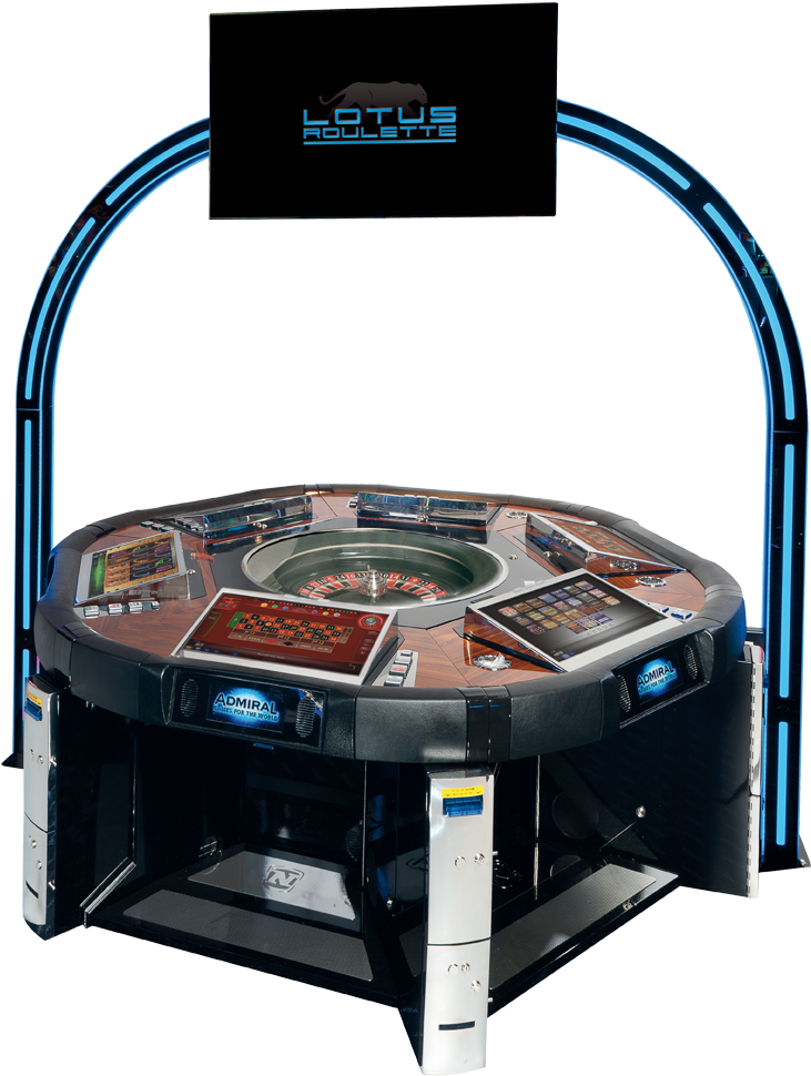Electronic Multiplayer Roulette Table PNG