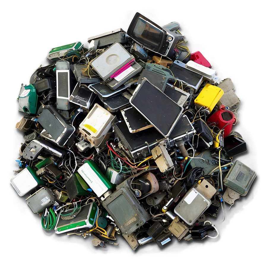 Electronic Waste Pile Png Wyg85 PNG