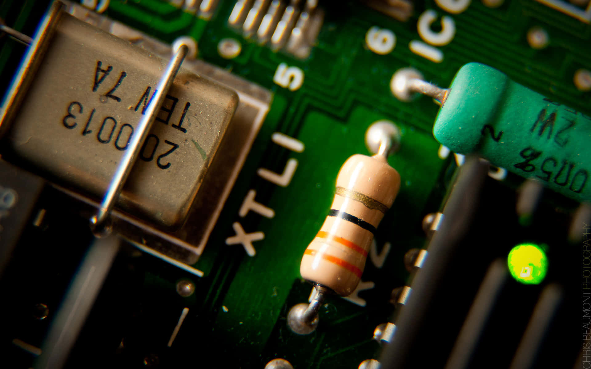 Electronics Circuit Board in Action