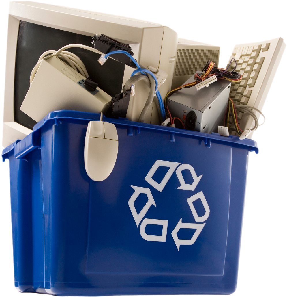 Electronics Recycling Bin PNG