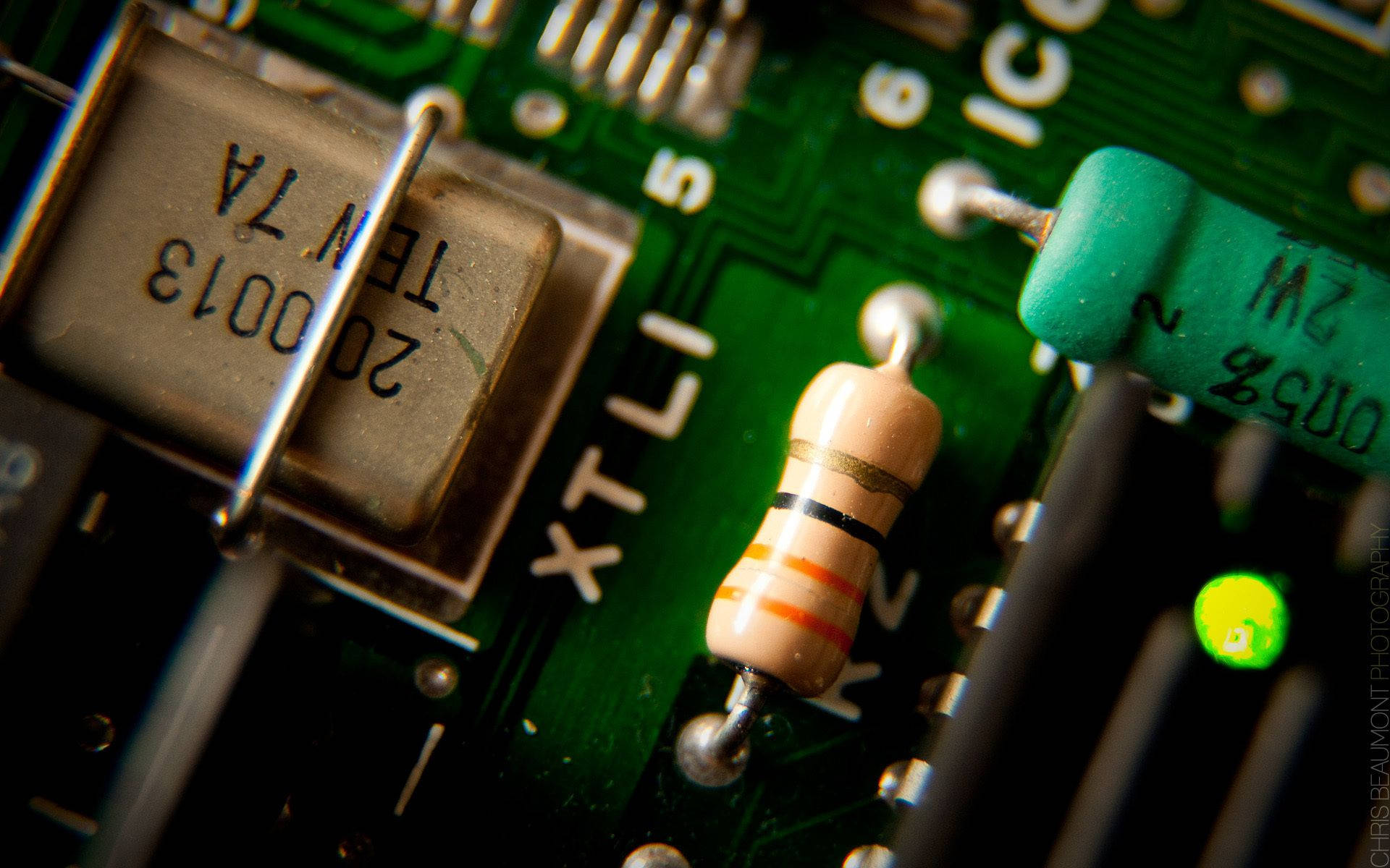 Electronics Resistor In Circuit Board