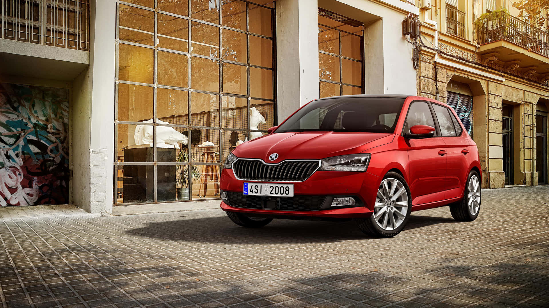 Elegance In Motion: The Skoda Scala On An Open Road Wallpaper