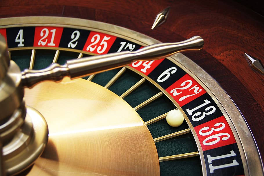 Elegance Of Chance - A Close-up View Of A Roulette Wheel Wallpaper