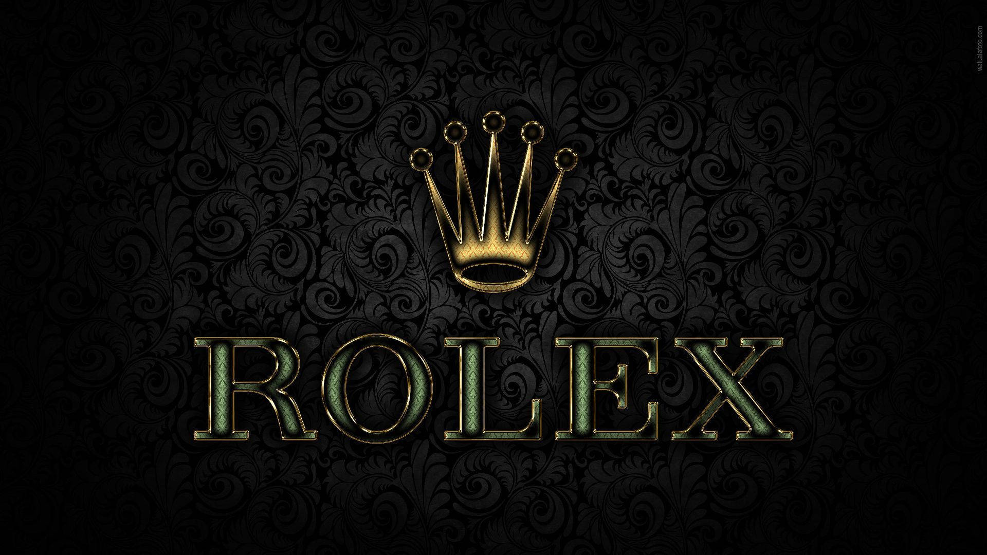 Elegant 3D Rolex Logo Wallpaper