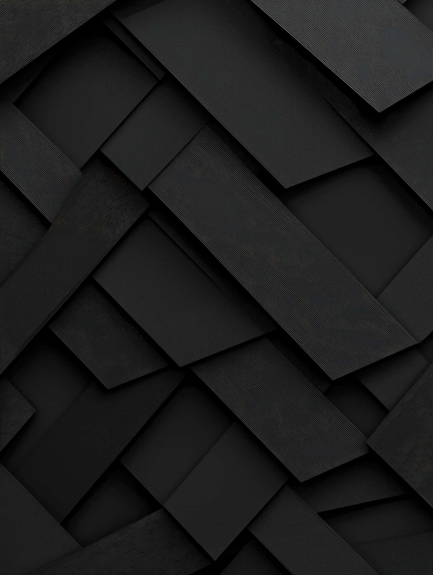 Elegant Abstract Geometric Pattern With Monochromatic Black Rectangle Wallpaper