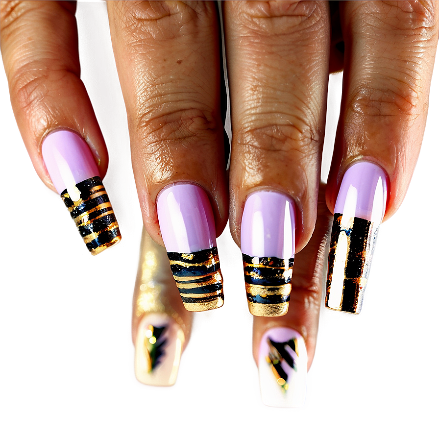 Elegant Acrylic Nails Styles Png 8 PNG