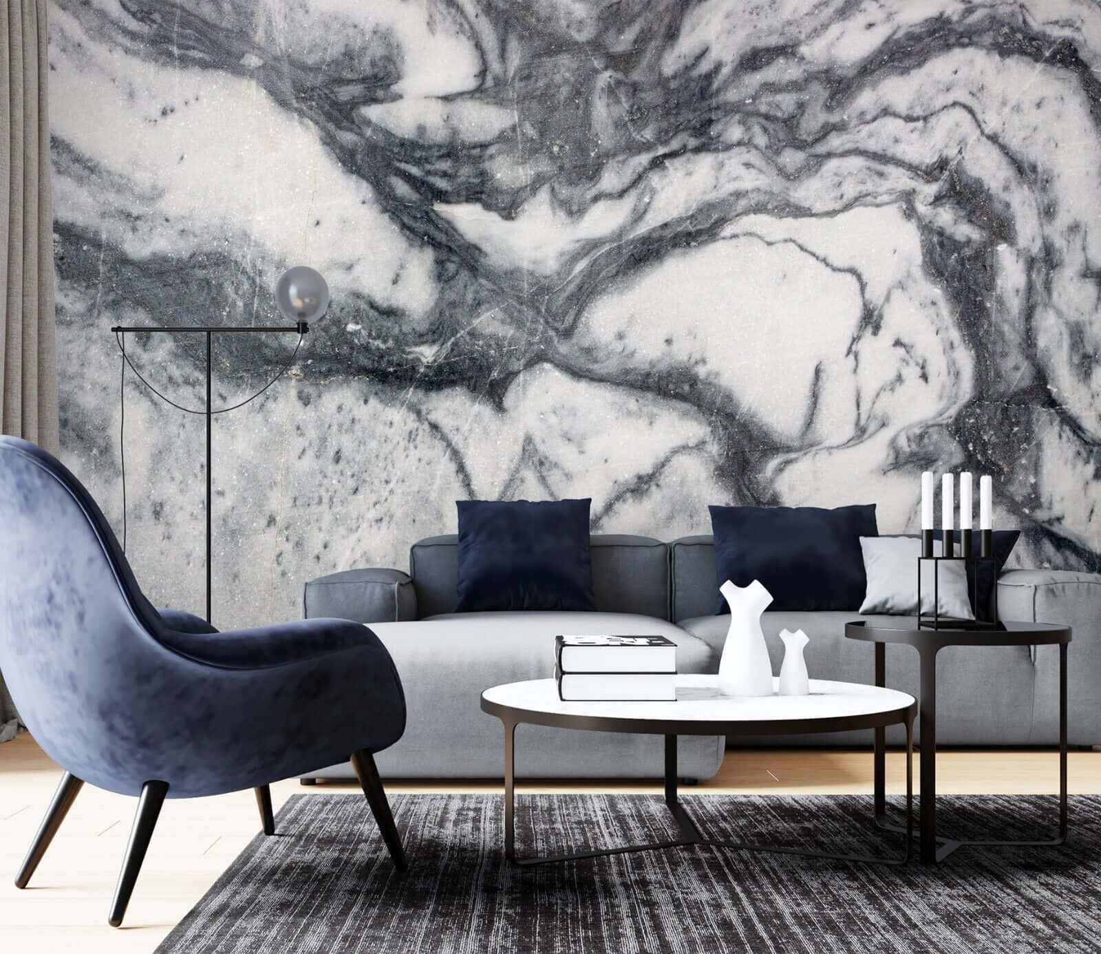 Få et moderne, men hyggeligt udseende med et vintage, elegant æstetik ved hjemmet. Wallpaper