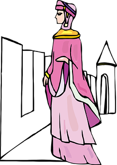 Elegant Animated Princess PNG